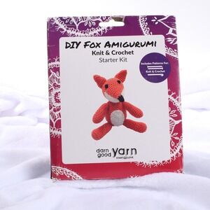 DIY Fox Amigurumi Knit & Crochet Starter Kit – Beginner Friendly
